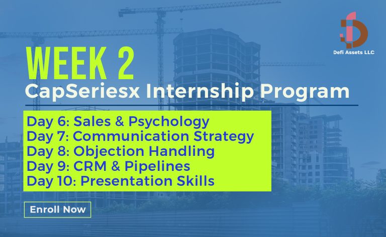 WEEK 2 – CapSeriesx Internship Program